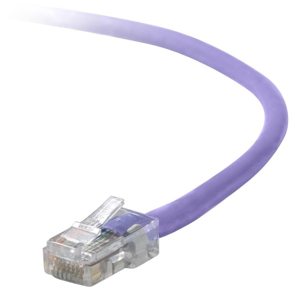 Belkin Cat5e, 14ft, 1 x RJ-45, 1 x RJ-45, Purple networking cable 4.26 m 722868186626