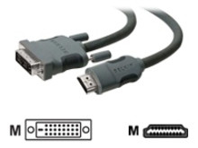 Belkin HDMI/DVI Cable 3 m Grey 722868650233