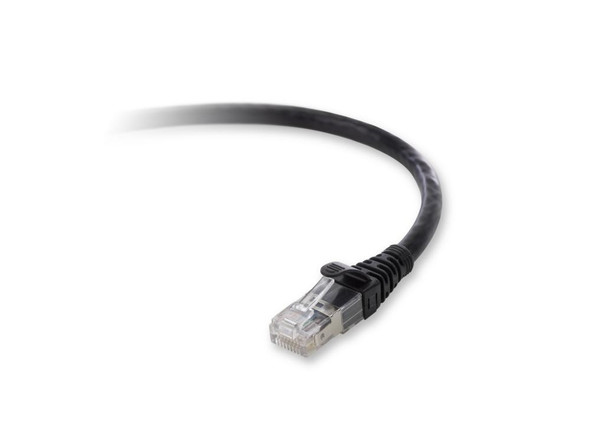 Belkin Cat. 6a Patch Cable, RJ-45 Male, RJ-45 Male, 7ft, Black networking cable 2.1 m 722868685440