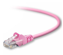Belkin RJ45 CAT5e Patch Cable, Snagless Molded 1 ft networking cable Pink 0.305 m 722868261491
