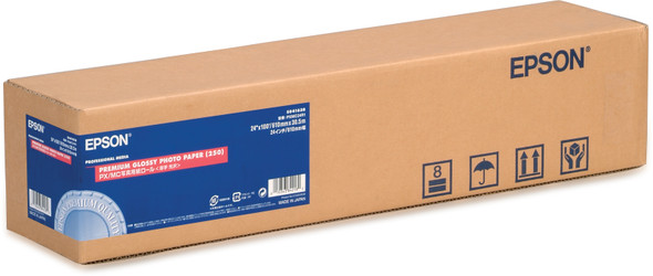 Epson Premium Glossy Photo Paper Roll, 24" x 30,5 m, 260g/m² 010343842182