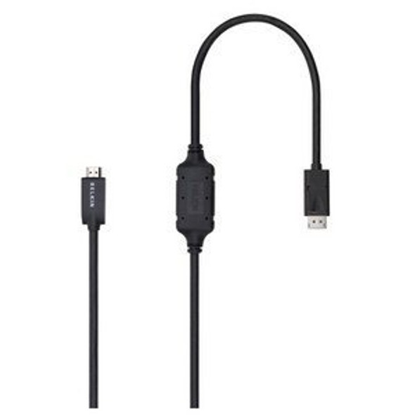 Belkin F2CD001B06-E video cable adapter 1.8 m DisplayPort HDMI Black 44826