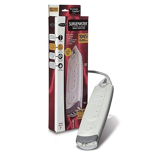 Belkin 7-Outlet SurgeMaster Home Series White 7 AC outlet(s) 3.65 m 44837