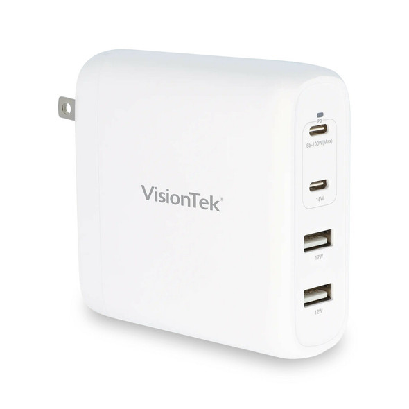 VisionTek 100W GaN II Power Adapter - 4 Port 901537 810078051282