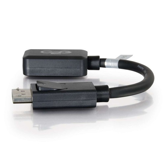 C2G 8in DisplayPort Male to HDMI Female Adapter Converter - Black 54322 757120543220