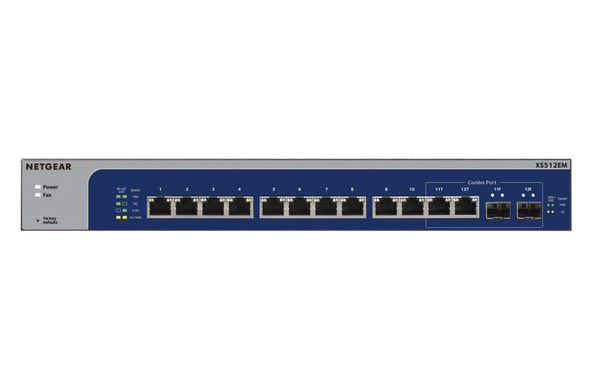 NETGEAR 12-Port 10G Multi-Gigabit Plus Switch (XS512EM) XS512EM-100NAS 606449129458