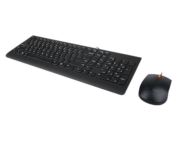Lenovo 300 keyboard Mouse included USB QWERTY US English Black GX30M39606 190793628601