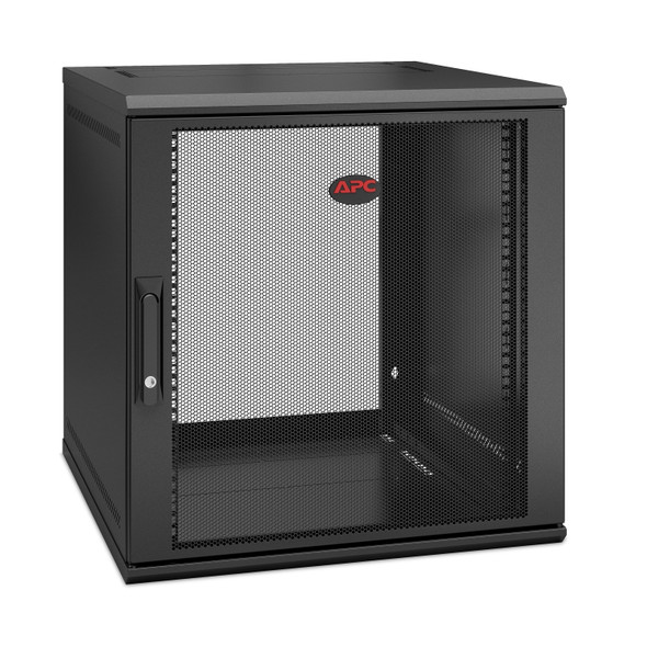 APC NetShelter WX 12U Single Hinged Wall-mount Enclosure 600mm Deep Wall mounted rack Black AR112SH6 731304402725