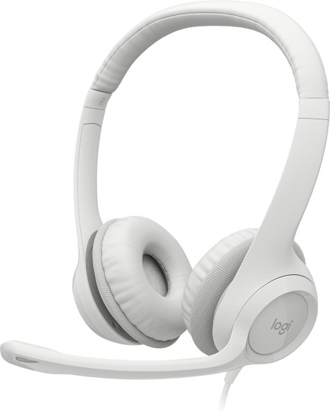 Logitech H390 Headset Wired Head-band Office/Call center USB Type-A White 981-001285 097855181978