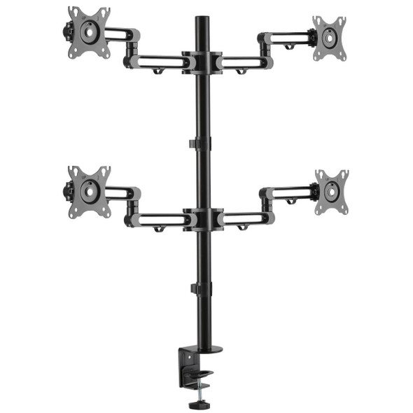 Tripp-Lite AC DDR1327SQFC-1 Quad-Monitor Flex-Arm Desktop Clamp for 13-27
