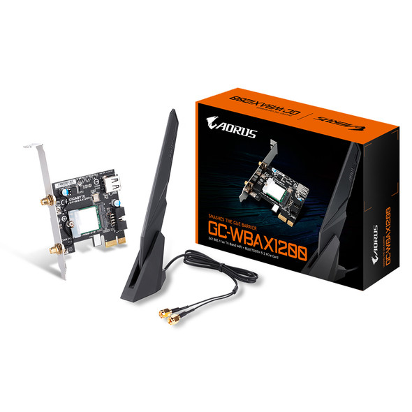 Gigabyte NT GC-WBAX1200 2x2 802.11ax Tri-Band WIFI + BLUETOOTH 5.2 card Retail