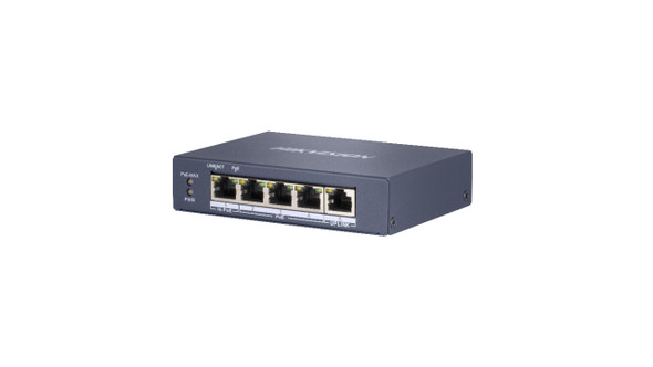 Hikvision SWT DS-3E0505HP-E L2 4PT Gigabit Unmanaged HI-POE Switch Retail