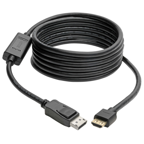 Tripp-Lite CB P582-010-HD-V4A DP1.4 to HDMI Active Adapter Cable M M 10ft RTL