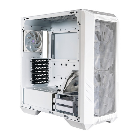 Cooler Master CS H500-WGNN-S00 HAF 500 TG 200mm ARGB Fans White Retail