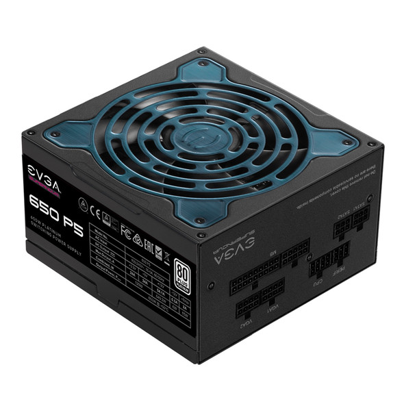 EVGA Power Supply 220-P5-0650-X1 650W 80Plus Platinum Fully Modular Retail