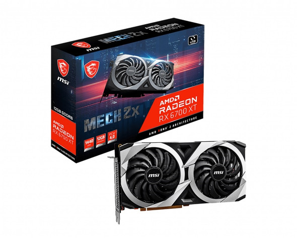 MSI VCX R6700XTM12 Radeon RX 6700 XT MECH 2X 12GB GDDR6 192b Retail