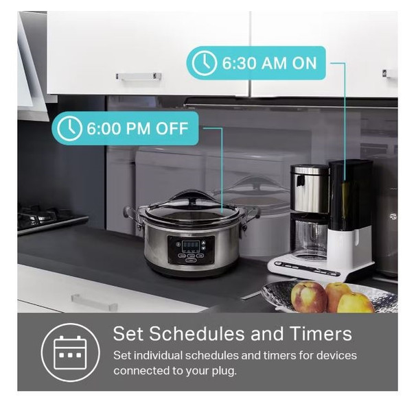 TP-Link Accessory HS103P4 Kasa Smart Wi-Fi Plug Lite 2.4GHz wireless 4-Pack