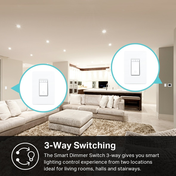 TP-Link Switch KS230 KIT Kasa Smart Wi-Fi Dimmer Switch  3-Way Kit Retail