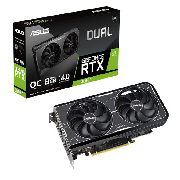 ASUS Dual -RTX3060TI-8GD6X NVIDIA GeForce RTX 3060 Ti 8 GB GDDR6X DUAL-RTX3060TI-8GD6X 195553992428