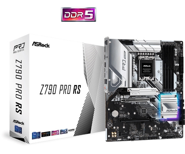 ASRock MB Z790 Pro RS Z790 LGA1700 Max128GB DDR5 ATX Retail