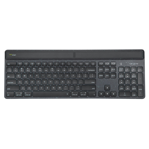 Targus Energy Harvesting EcoSmart keyboard Bluetooth Black AKB868US 092636363741