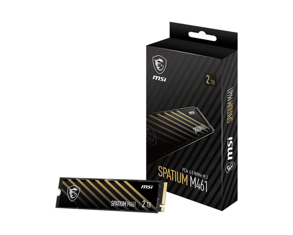 MSI SSD SM461N4TB SPATIUM M461 NVMe M.2 4TB M.2 2280 3D NAND PCIe Retail