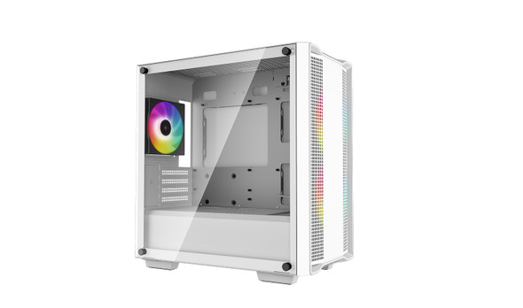 DeepCool CS R-CC360-WHAPM3-G-1 CC360 WH ARGB Micro-ATX ABS+SPCC+TG White Retail