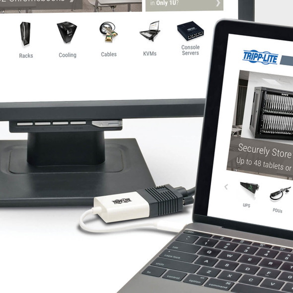 Tripp-Lite AC U444-06N-VGA-AM USB-C to VGA Adapter with Alternate Mode DP 1.2