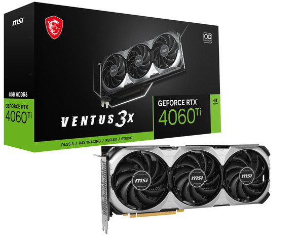 MSI VCX RTX 4060 Ti VENTUS 3X 8G OC 8GB GDDR6 128Bits PCI-E Retail