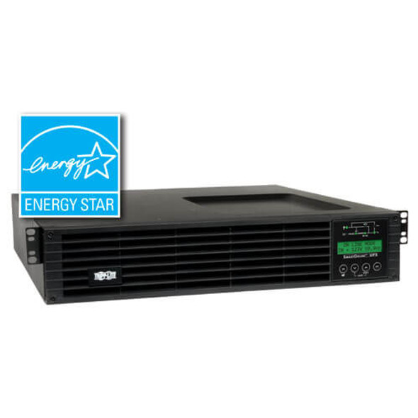 Tripp Lite SmartOnline 100-127V 2.2kVA 1.8kW On-Line Double-Conversion UPS, Extended Run, SNMP, Webcard, 2U Rack/Tower, LCD display, USB, DB9 Serial 45123