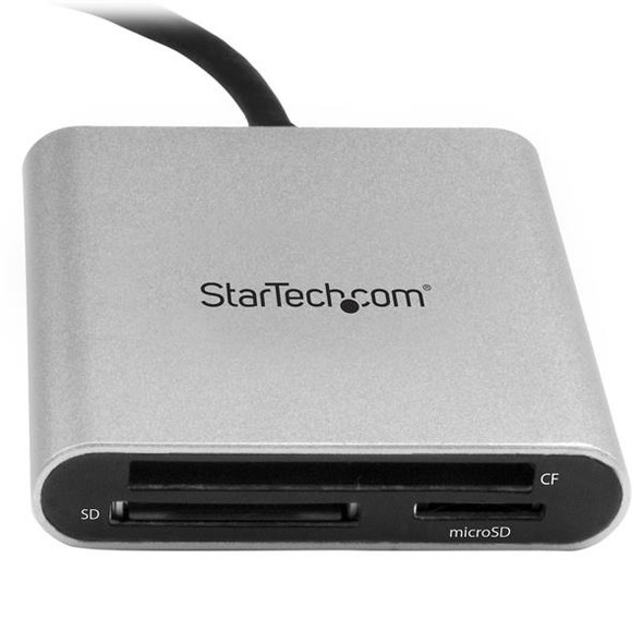 StarTech.com USB 3.0 Flash Memory Multi-Card Reader / Writer with USB-C - SD, microSD, CompactFlash 45129