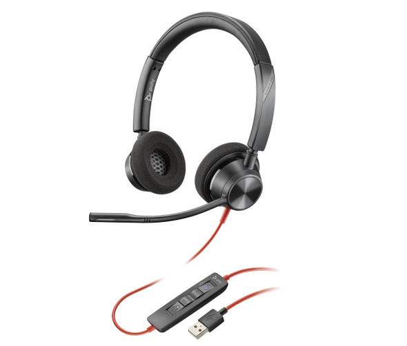 HP Poly Blackwire 3320-M Microsoft Teams Certified USB-A Stereo Headset 197029480385