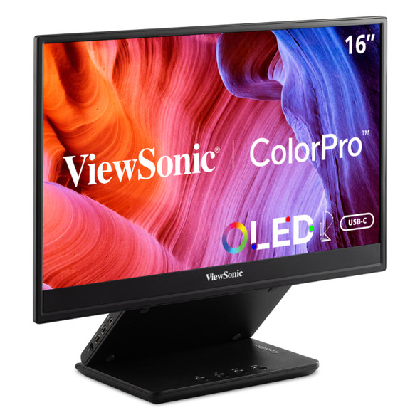 Viewsonic VP Series VP16-OLED computer monitor 40.6 cm (16") 1920 x 1080 pixels Full HD Touchscreen Black 766907018196