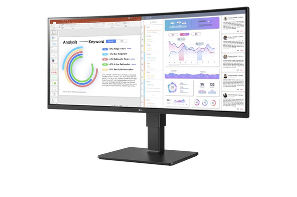 LG 34BQ77QB-B computer monitor 86.4 cm (34") 3440 x 1440 pixels UltraWide Quad HD LED Black 195174045381