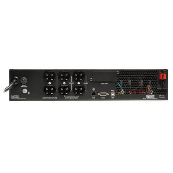 Tripp Lite SmartPro 120V 750VA 600W Line-Interactive Sine Wave UPS, Extended Run, SNMP, Webcard, 2U Rack/Tower, USB, RB9 Serial 037332123527