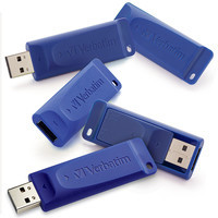 Verbatim 99810 16GB USB Flash Drive 5pk Blue 023942998105