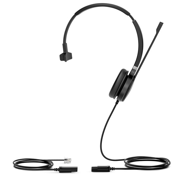 Yhs36 Mono (Monaural) Qd (Quick Disconnect) Headset, Non-Flexible Boom Microphone, Noise Canceling, Headband, Qd Cable Included. 841885104748 YHS36M