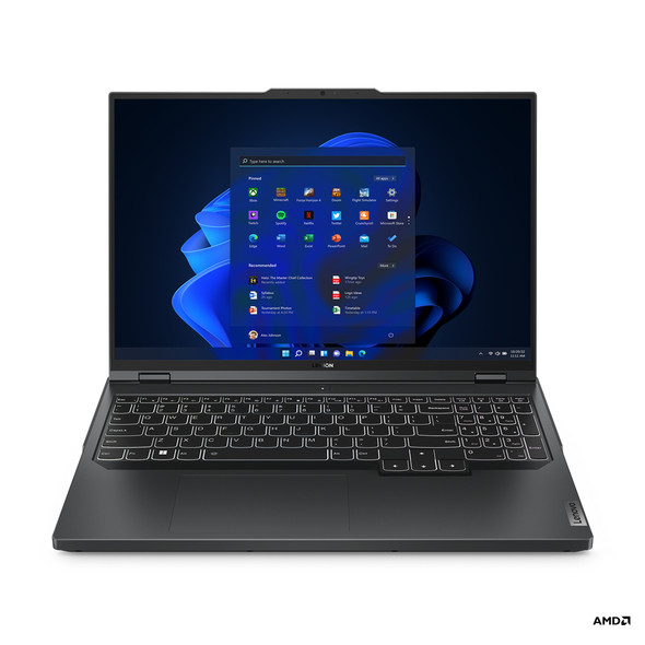 Lenovo Legion Pro 5 7745HX Notebook 40.6 cm (16") WQXGA AMD Ryzen 7 16 GB DDR5-SDRAM 512 GB SSD NVIDIA GeForce RTX 4060 Wi-Fi 6E (802.11ax) Windows 11 Home Grey 197529195574