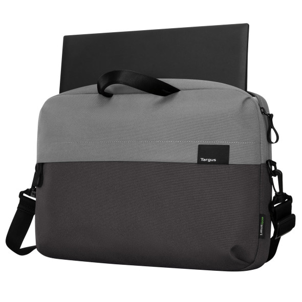 Targus Sagano notebook case 35.6 cm (14") Slip case Black, Grey 092636360924 TBS574GL