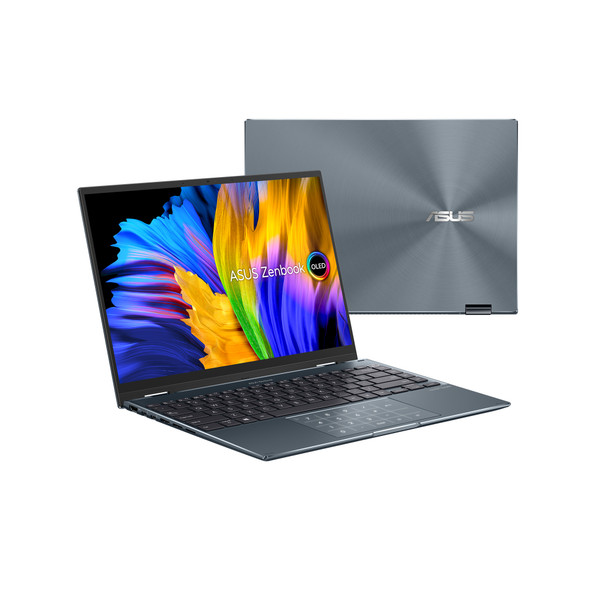 ASUS ZenBook 14 Flip OLED UP5401ZA-DB71T-CA notebook i7-12700H Hybrid (2-in-1) 35.6 cm (14") Touchscreen 4K Ultra HD Intel Core i7 16 GB LPDDR5-SDRAM 1 TB SSD Wi-Fi 6E (802.11ax) Windows 11 Home Grey 197105119390 UP5401ZA-DB71T-CA