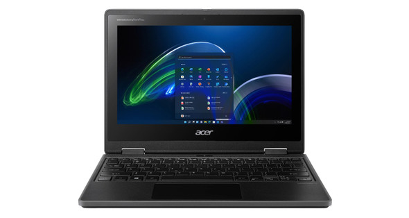 Acer TravelMate Spin B3 TMB311R-32-C47B N5100 Hybrid (2-in-1) 29.5 cm (11.6") Touchscreen HD Intel Celeron N 8 GB DDR4-SDRAM 128 GB Flash Wi-Fi 6 (802.11ax) Windows 11 Pro Black 193199139221 NX.VQWAA.004