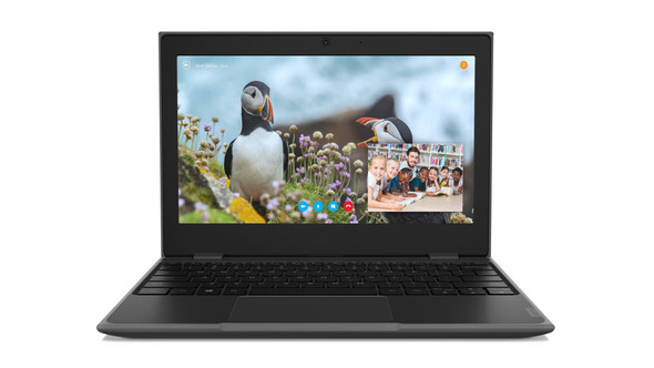 Lenovo 100e N4020 Notebook 29.5 cm (11.6") HD Intel Celeron N 4 GB LPDDR4-SDRAM 64 GB eMMC Wi-Fi 5 (802.11ac) Windows 10 Pro Black  81M80063US