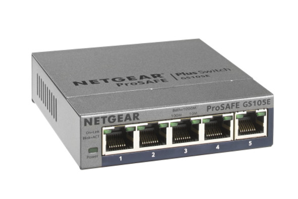 Netgear 5-Port Gigabit Ethernet Plus Switch (GS105Ev2) 45534