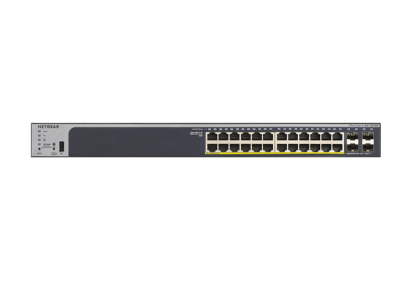 Netgear 28-Port PoE Gigabit Ethernet Smart Switch (GS728TP) 45647