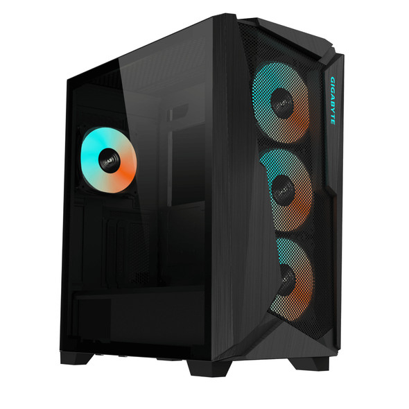 Gigabyte CS GB-C301G GIGABYTE C301 GLASS Mid Tower ARGB Fan Black Retail