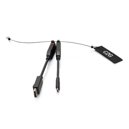 C2G Universal 4K HDMI Dongle Adapter Ring with Color Coded DisplayPort and USB-C C2G30043 757120300434