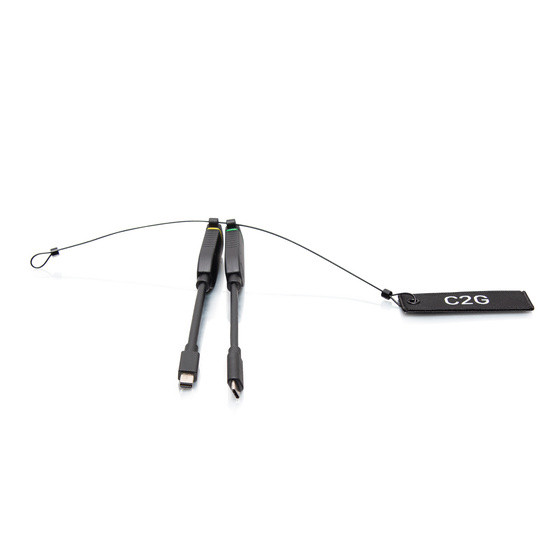 C2G Universal 4K HDMI Dongle Adapter Ring with Color Coded Mini DisplayPort and USB-C C2G30044 757120300441