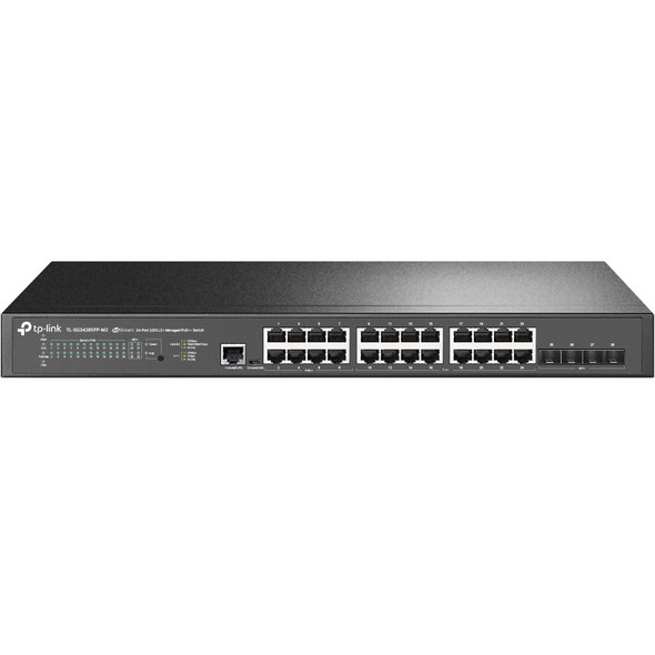 TP-Link JetStream 24-Port 2.5GBASE-T and 4-Port 10GE SFP+ L2+ Managed Switch with 16-Port PoE+ & 8-Port PoE++ 840030709739