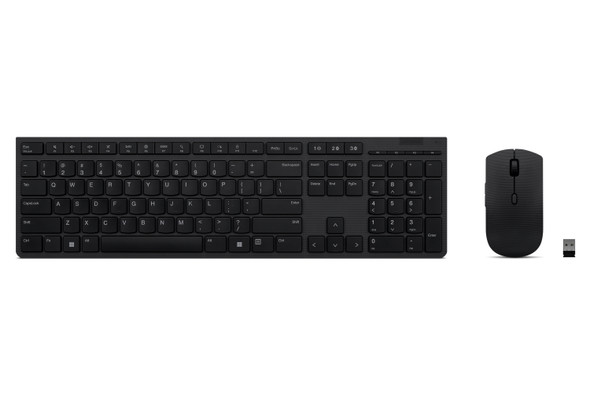 Lenovo 4X31K03931 keyboard Mouse included RF Wireless + Bluetooth US English Black 195892062448