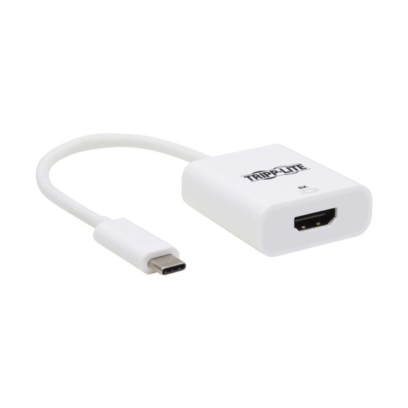 Tripp Lite U444-06N-HD8KW USB-C to HDMI Adapter (M/F) - 8K, HDR, 4:4:4, HDCP 2.3, White 037332275271
